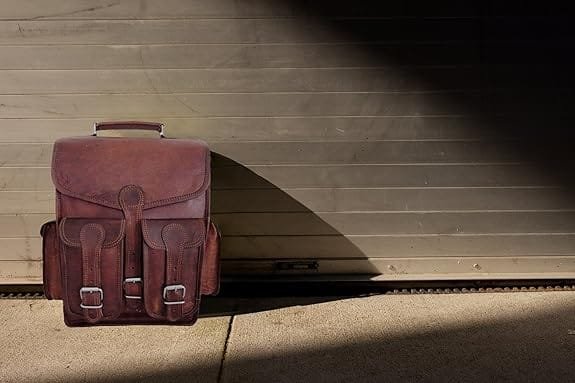 Vintage Leather Shoulder Cum Backpack Bag